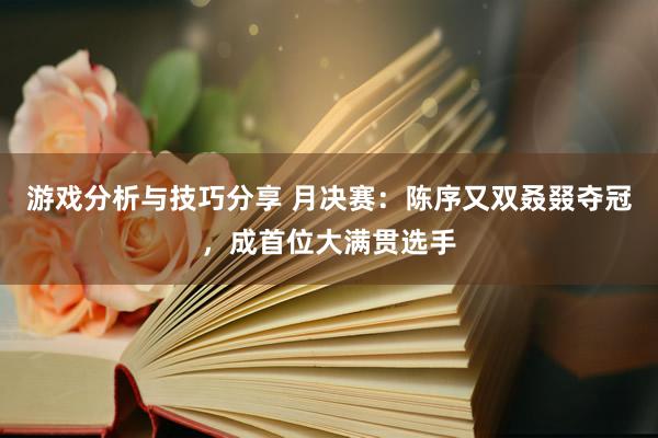 游戏分析与技巧分享 月决赛：陈序又双叒叕夺冠，成首位大满贯选手