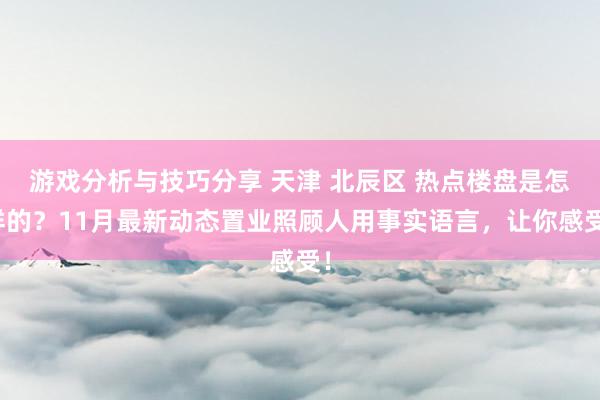 游戏分析与技巧分享 天津 北辰区 热点楼盘是怎样的？11月最新动态置业照顾人用事实语言，让你感受！