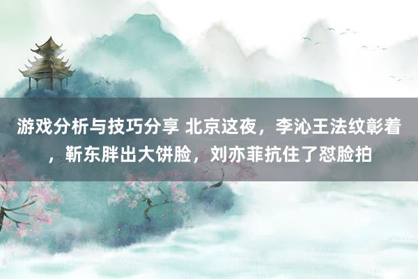 游戏分析与技巧分享 北京这夜，李沁王法纹彰着，靳东胖出大饼脸，刘亦菲抗住了怼脸拍